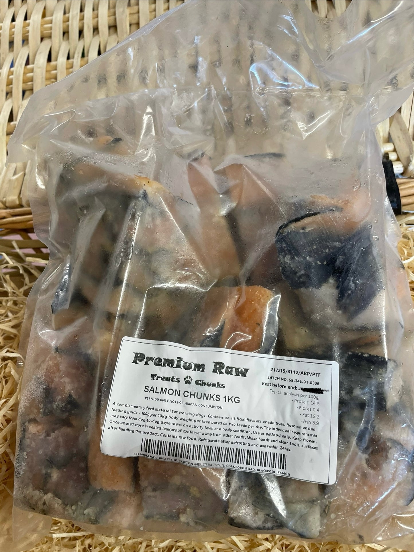 Fish - Salmon Chunks - Raw.