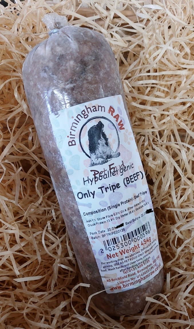 Tripe Mince (Beef). Birmingham Raw. Single Protein Complimentary Mince (JUST TRIPE)