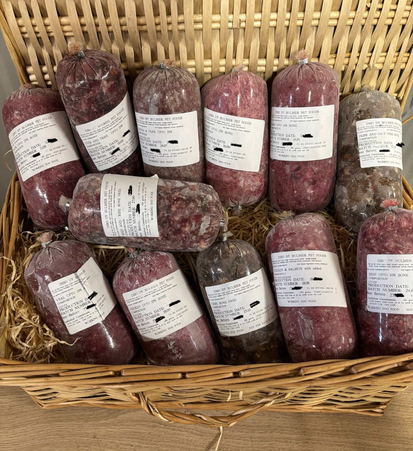 A mixed pack of Dibo by Bulmer complimentary minces