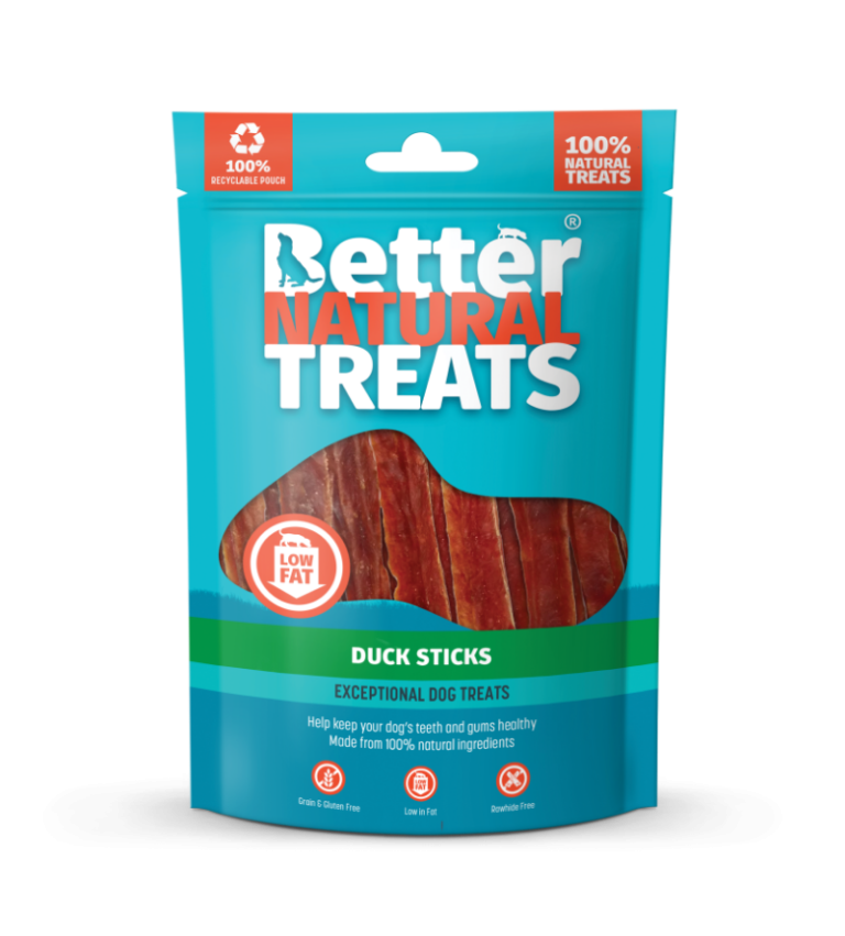 Duck Sticks 90g. Low Fat Range.