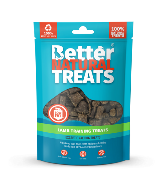 Lamb Training Treats 90g (contain duck).  Low Fat Range.