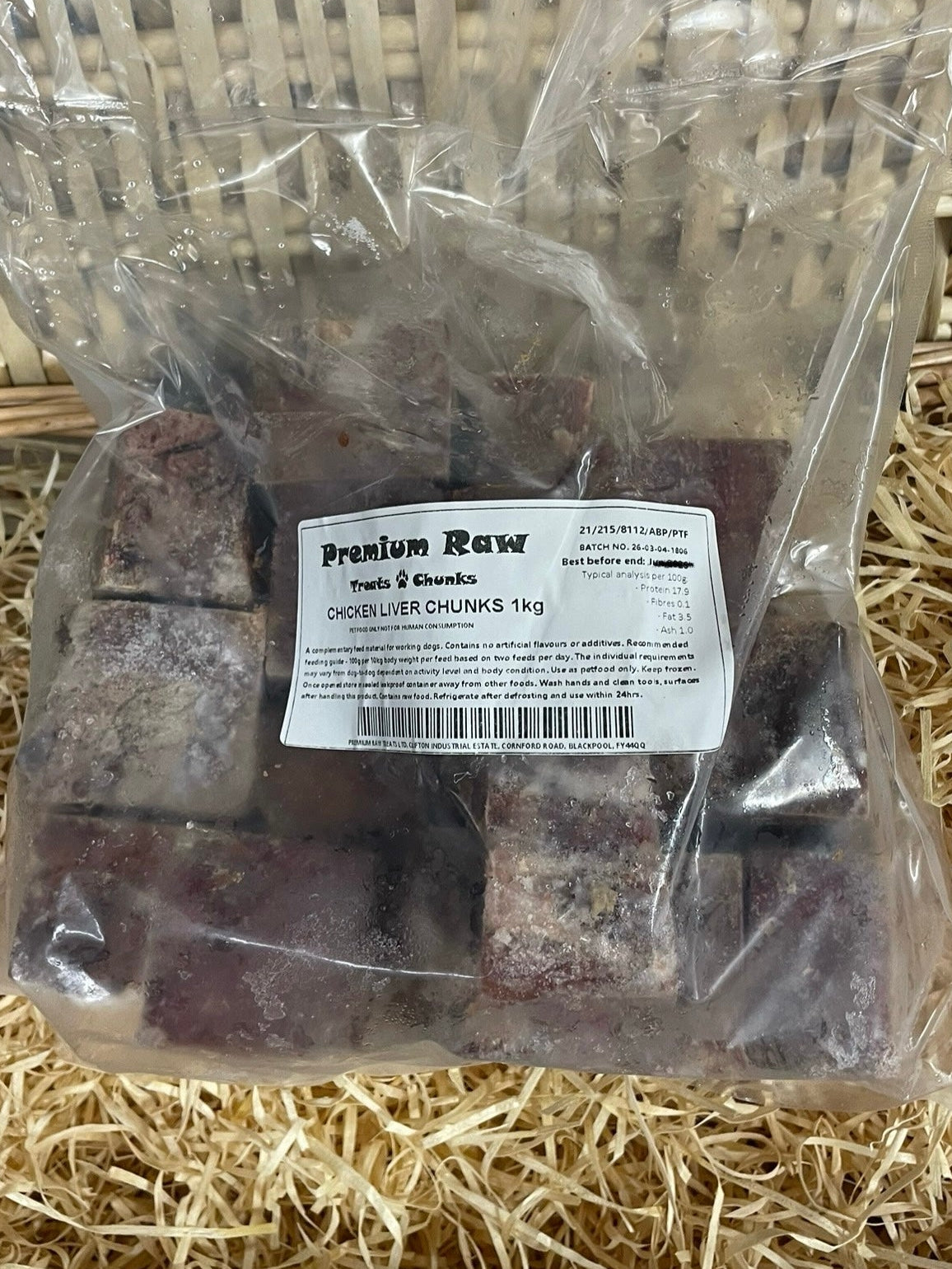 Offal - Chicken Liver Chunks.