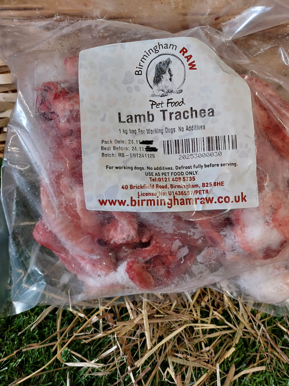 Lamb Trachea. Raw. 1kg (approx)