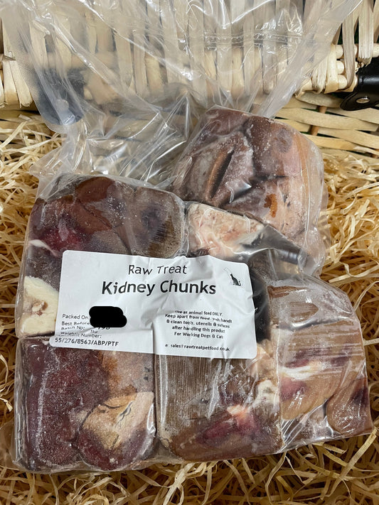 Offal - Kidney Chunks - Lamb.  Raw 1kg approx