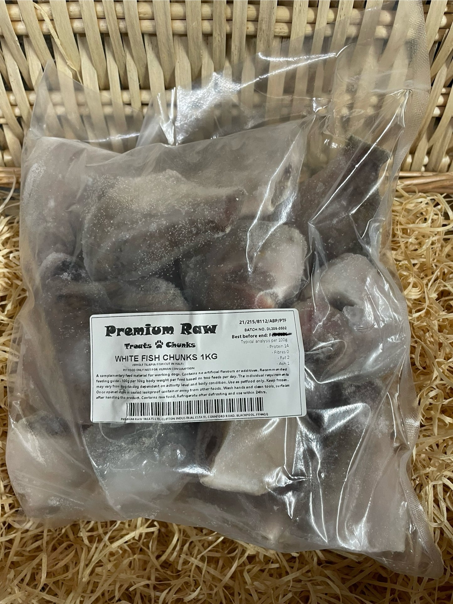 Fish - White Fish Pieces / Chunks - Raw.