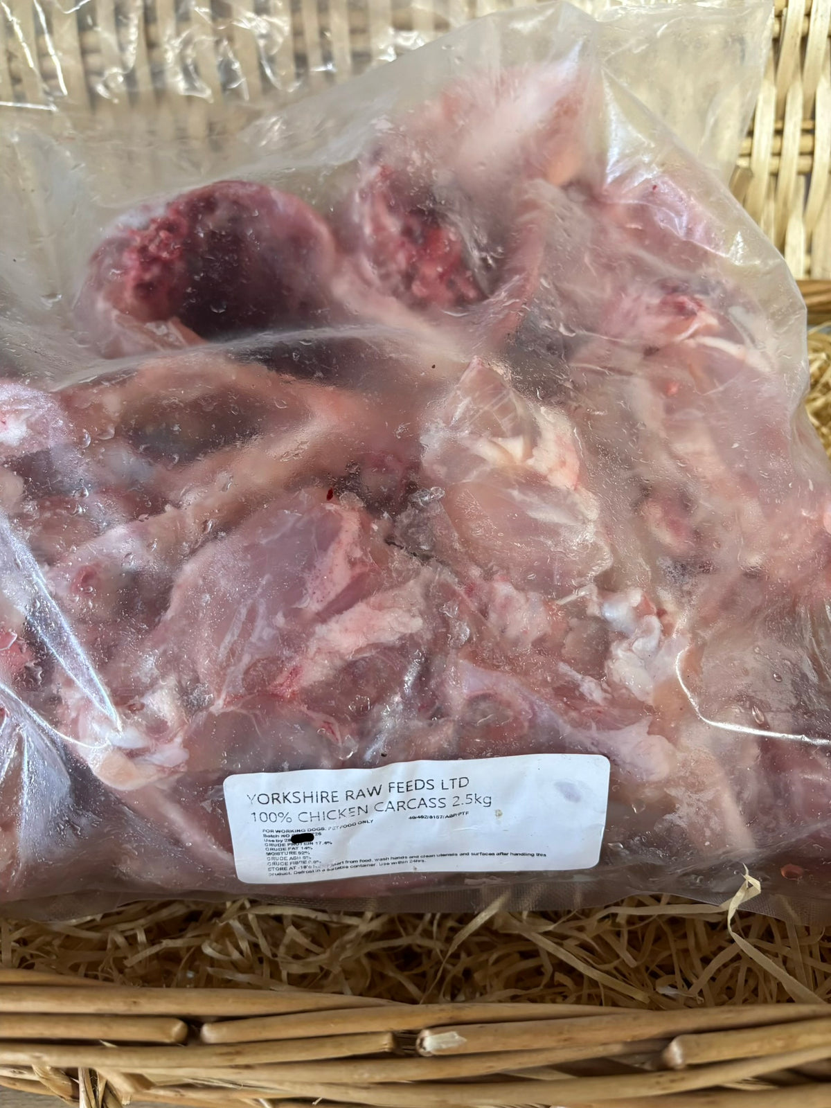 Chicken Carcass, Raw