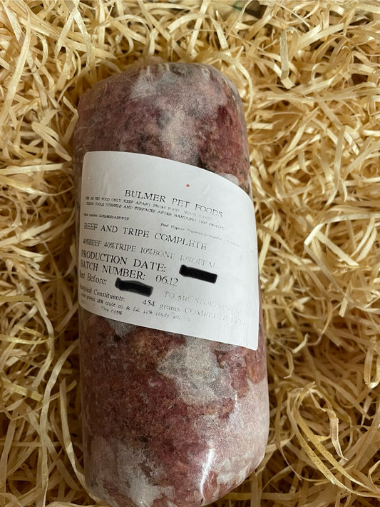 Bulmer Beef and Beef Tripe 80/10/10 Mince.