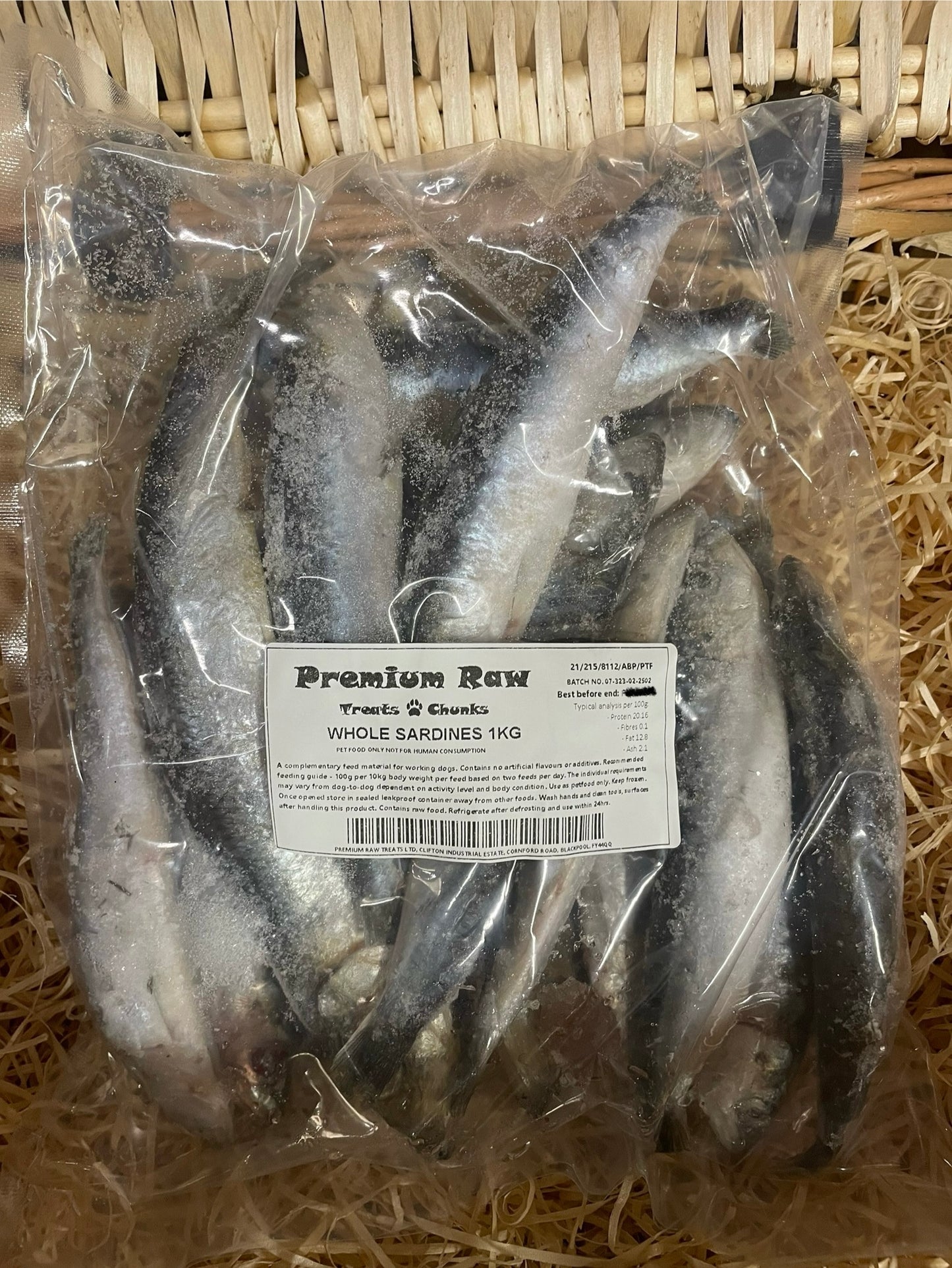 Fish - Sardines - Whole. Raw.