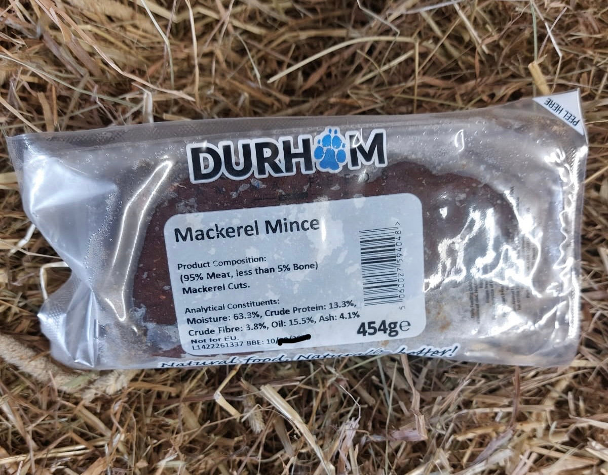 Mackerel Mince. DAF. Single Protein Complimentary Mince. Offal Free.