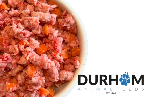 DAF Duck & Pumpkin 70/10/10/10 Mince. Single Protein with added Pumpkin.