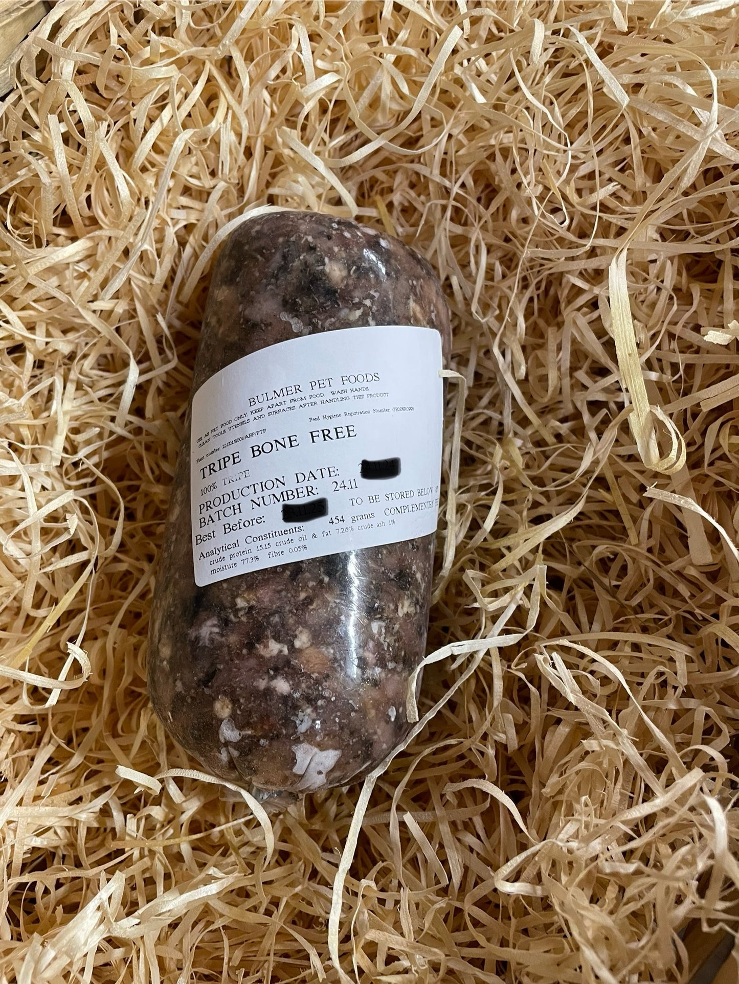 Bulmer Beef Tripe Mince. Single Protein Complimentary Mince