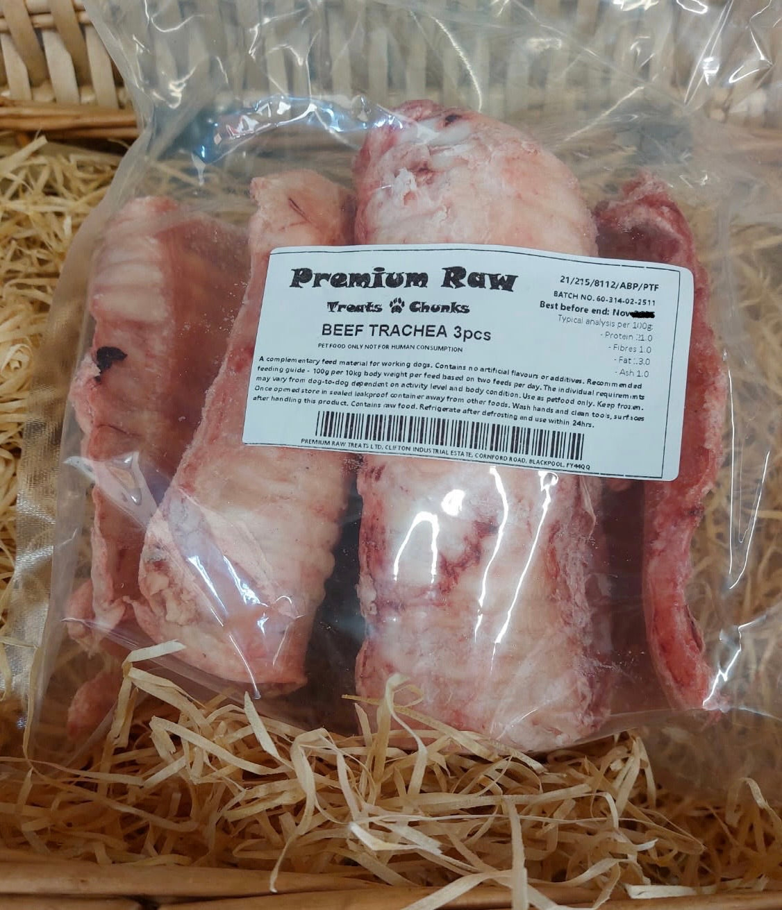 Trachea - Beef. Raw.