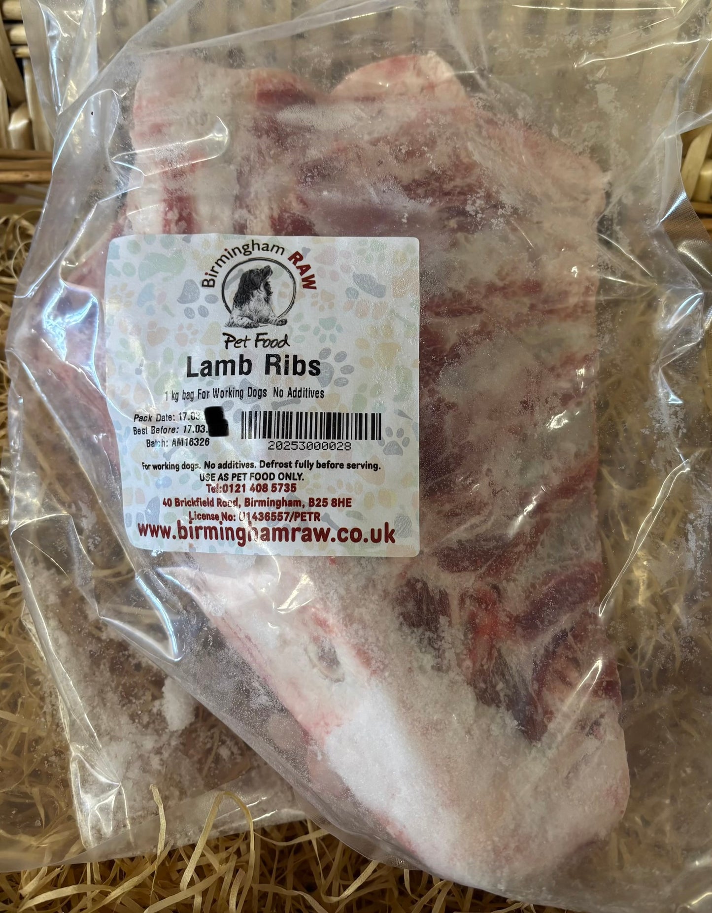 Lamb Ribs - Raw.