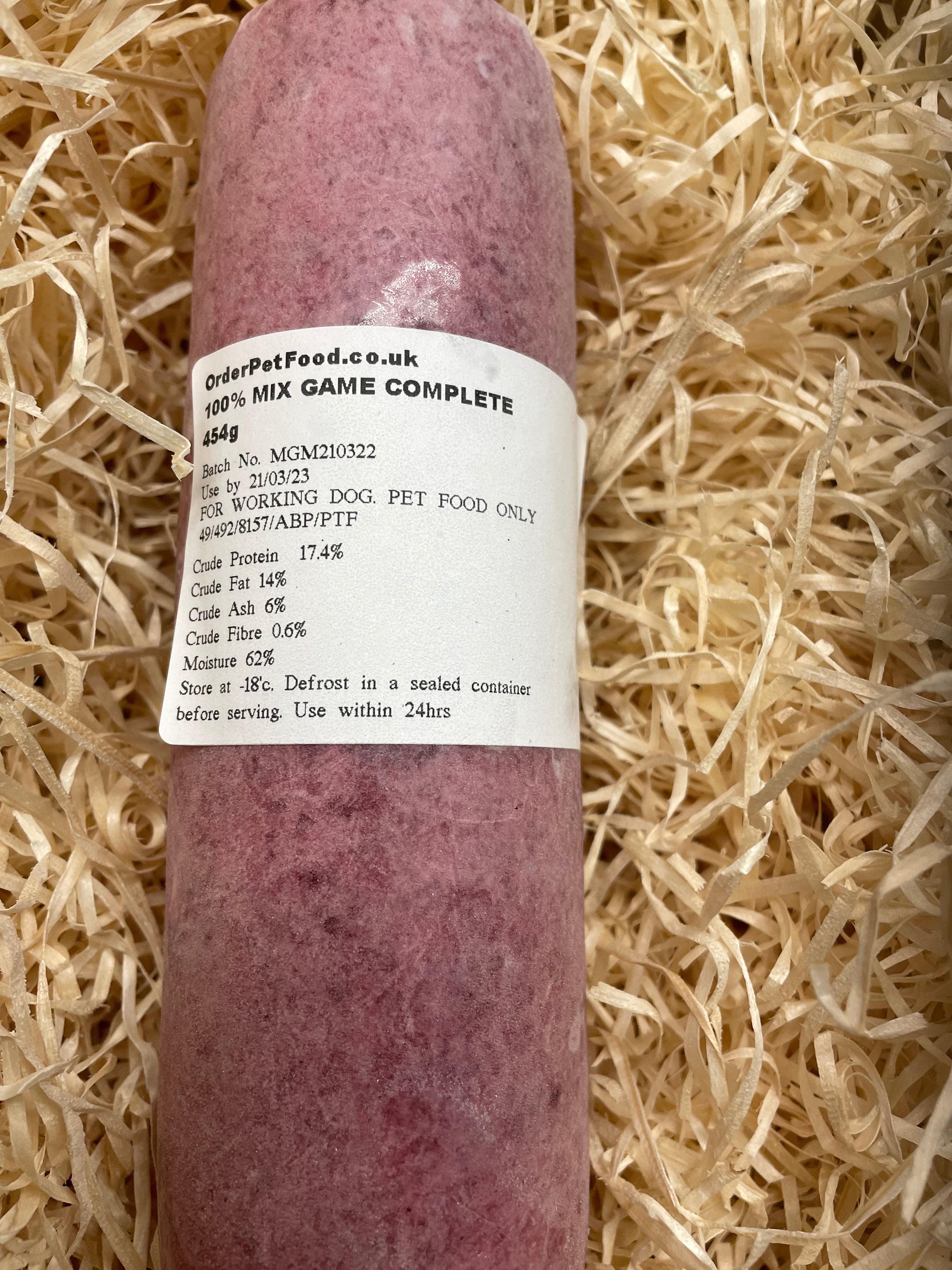 Orderpetfood.co.uk Mixed Game Complete 80/10/10 TheRawFoodWarehouse