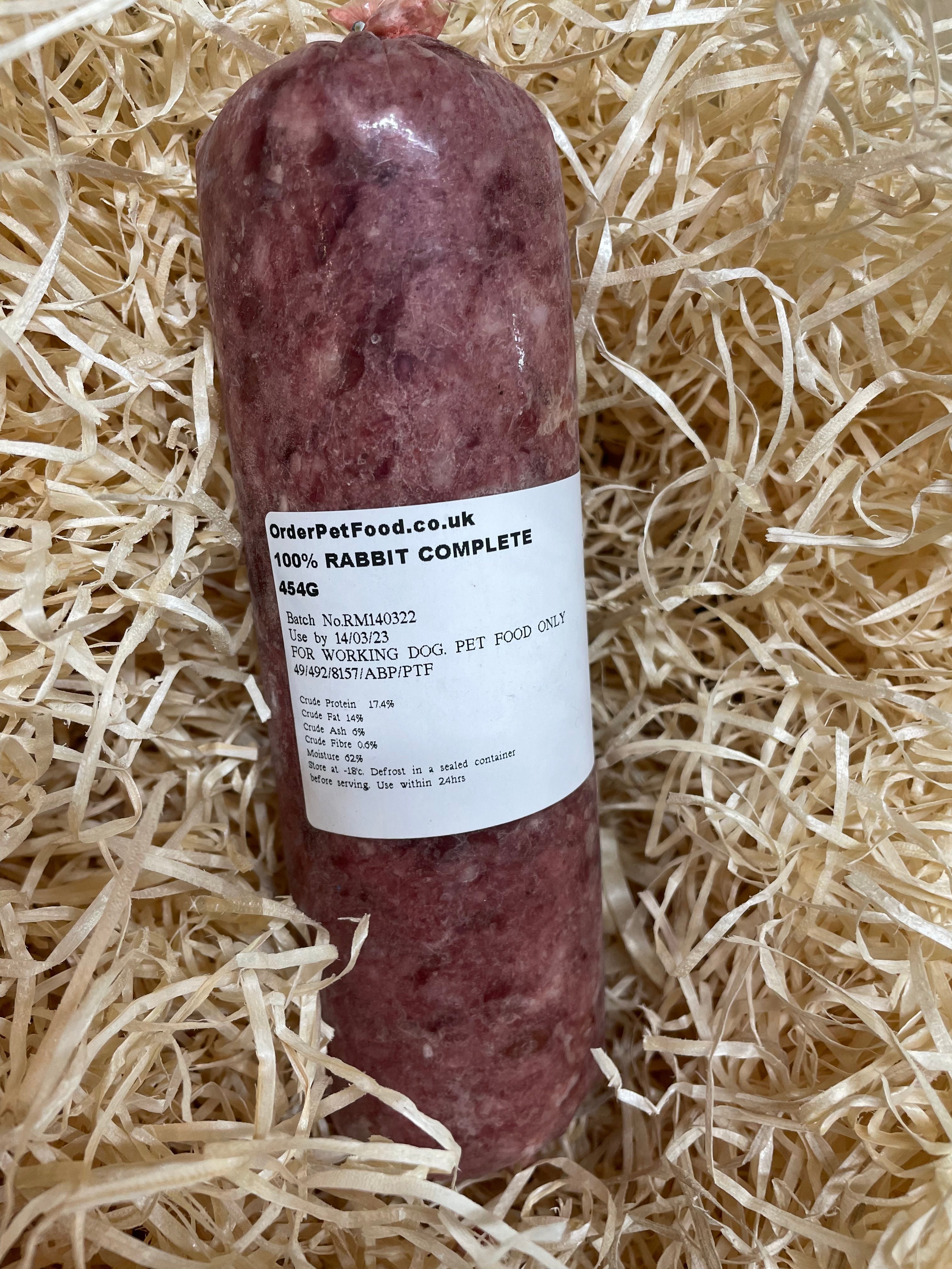 Orderpetfood.co.uk Rabbit Complete 80/10/10. TheRawFoodWarehouse