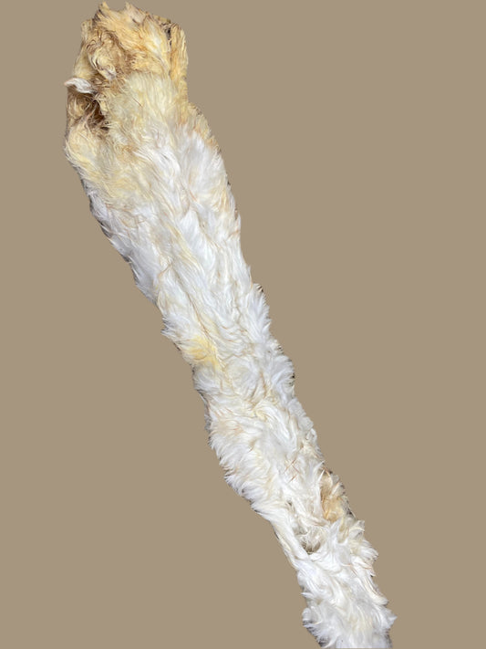 Rabbit Pelt - Large.  100% Rabbit Skin with Fur.