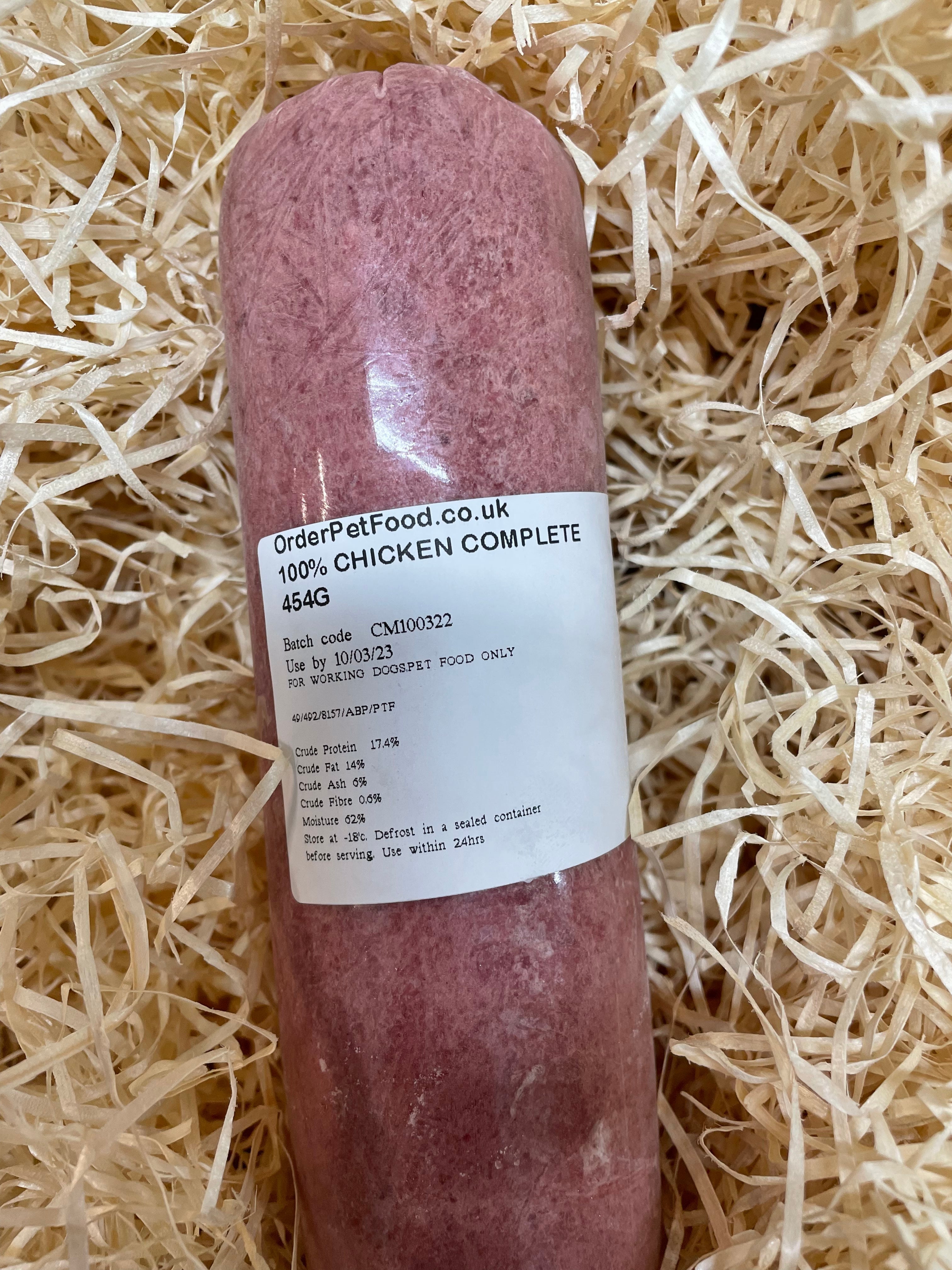 Orderpetfood.co.uk Chicken Complete 80/10/10. TheRawFoodWarehouse