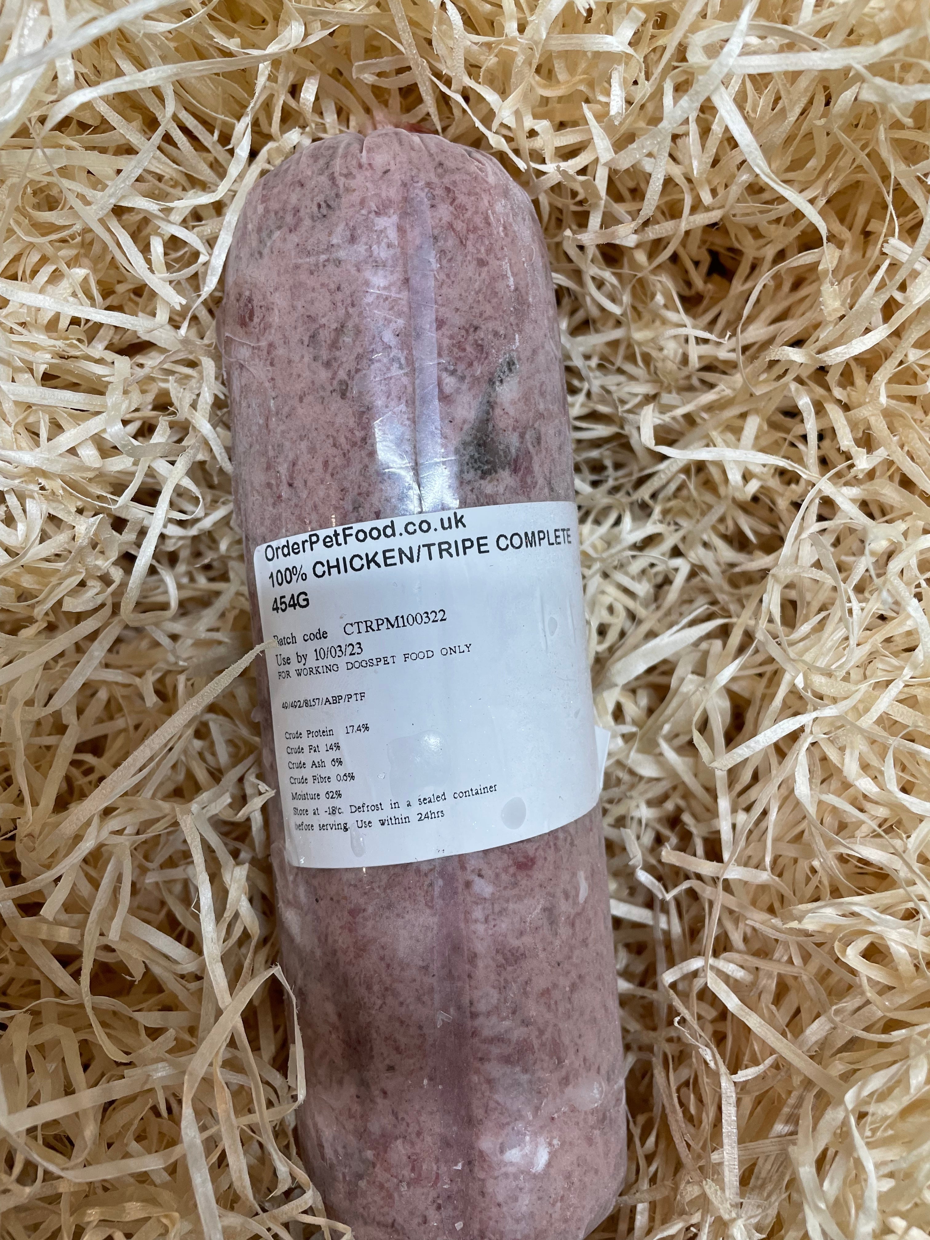 Orderpetfood.co.uk Chicken & Tripe Complete 80/10/10