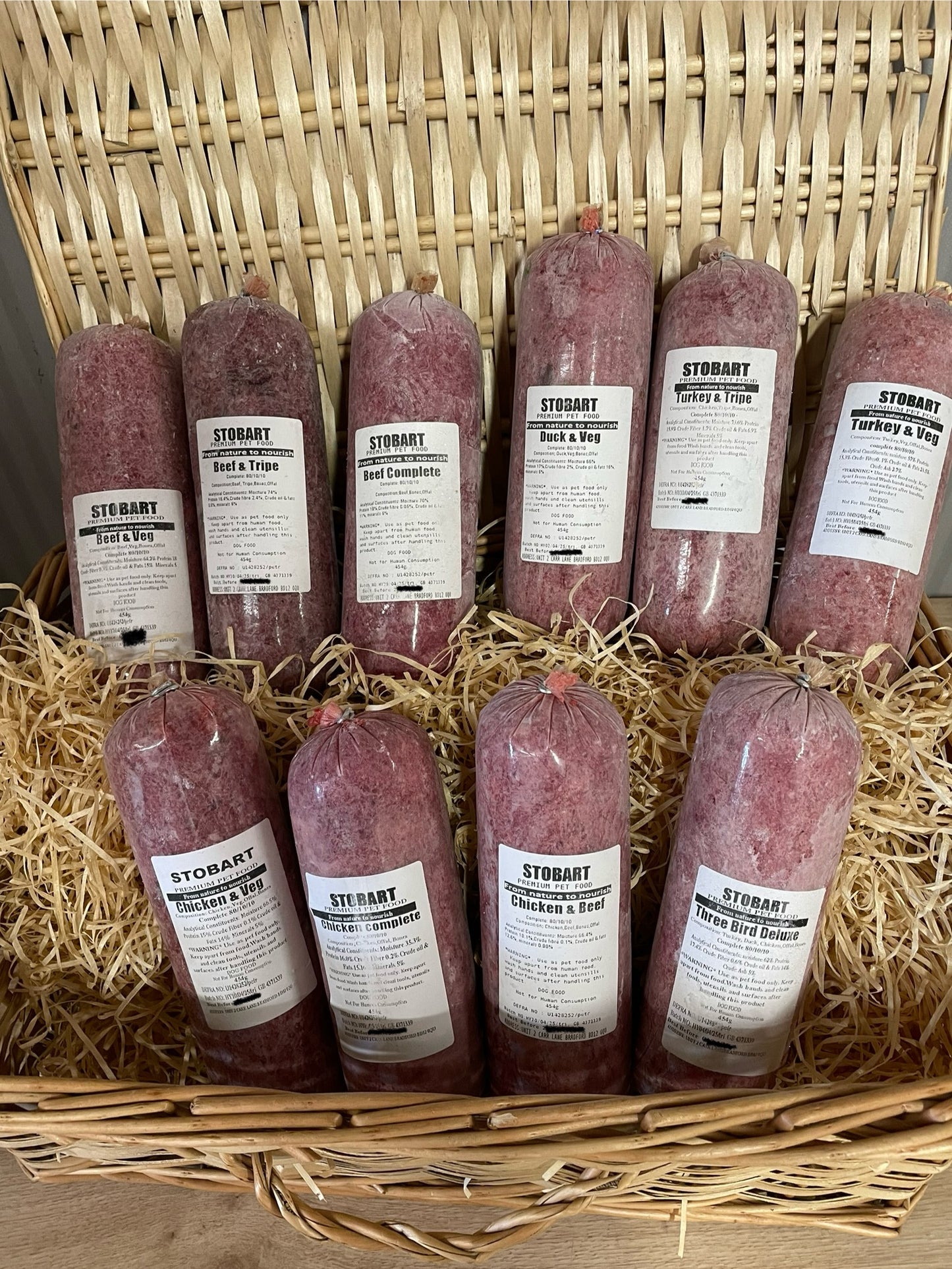 A Mixed Pack of Stobart Premium Raw 80/10/10 Minces