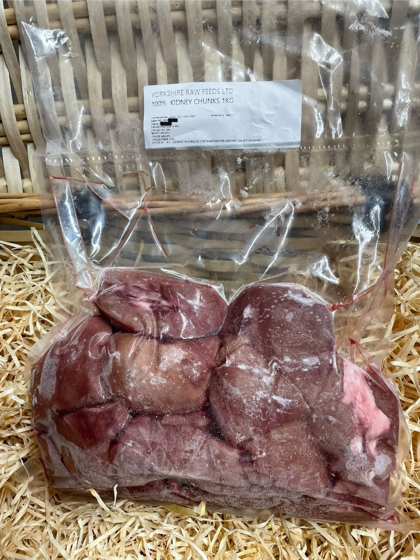 Offal - Kidney - Pork.  Raw. Approximately 1kg