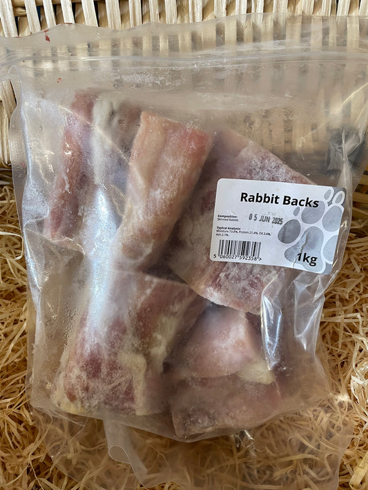 Rabbit Backs (approx 1kg)