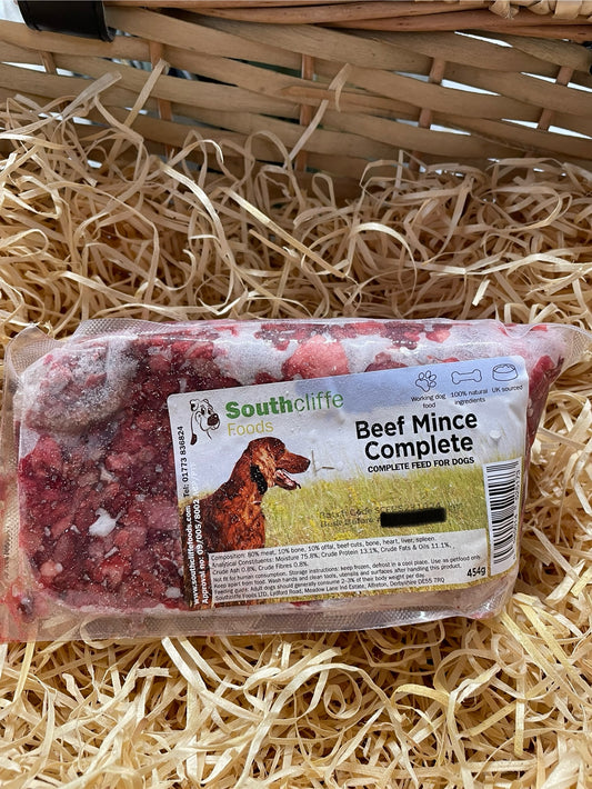 Southcliffe 80/10/10 Beef Mince.  Single Protein.  80/10/10 Balanced, Raw Dog Food