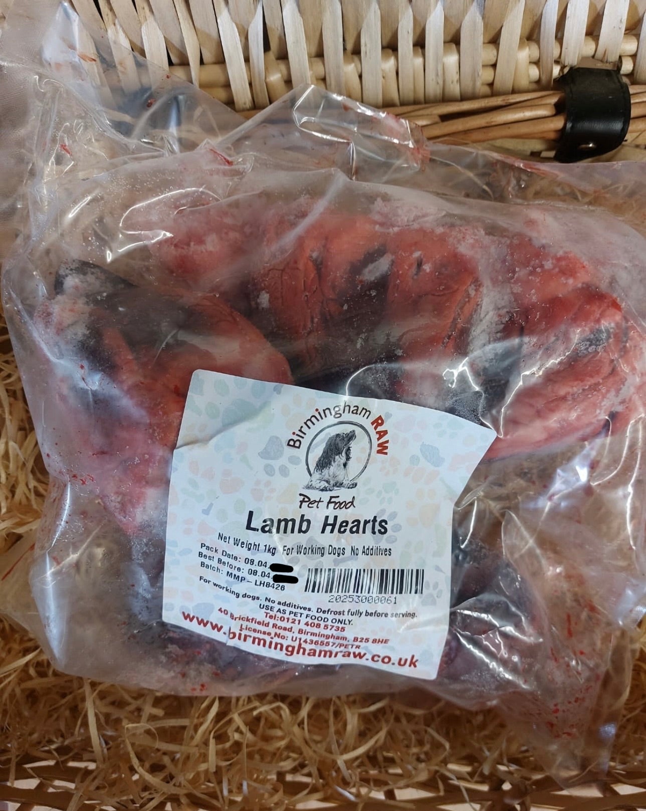 Hearts - Lamb Hearts, Whole - Approx 1kg (5 hearts)