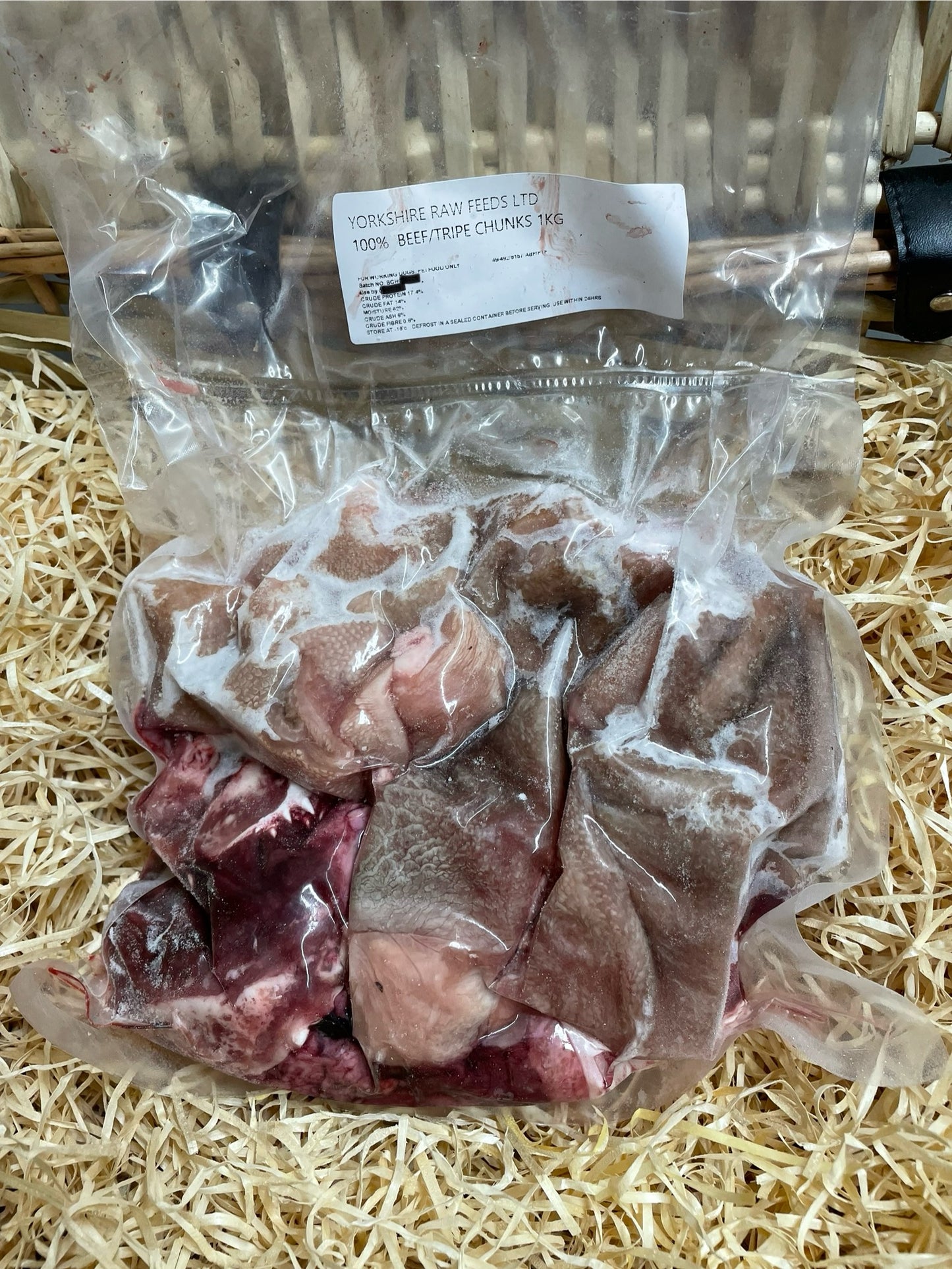 Beef and Tripe Chunks Mixed 1kg