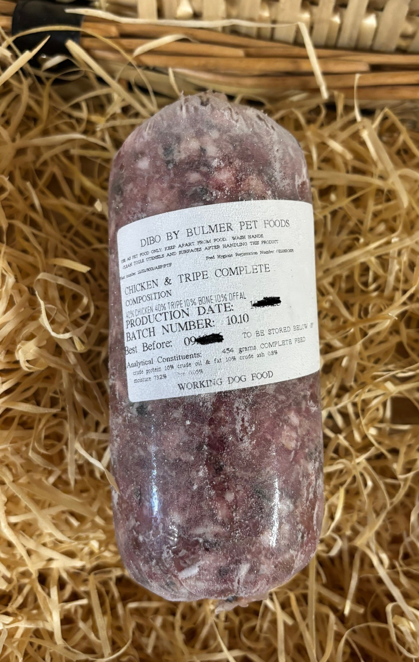 Dibo by Bulmer Chicken and Tripe 80/10/10 Mince.