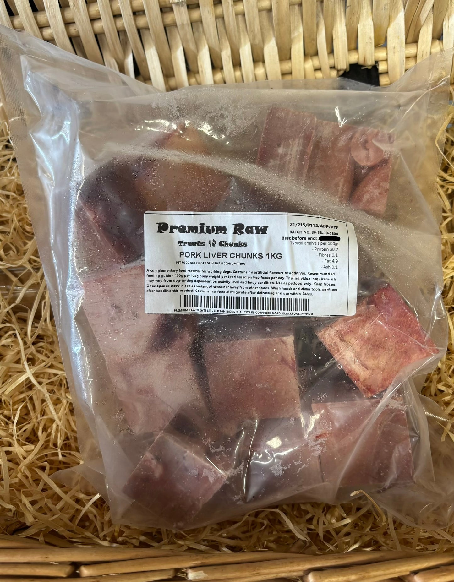 Offal - Pork Liver Chunks