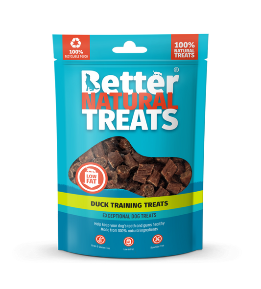 Duck Training Treats 90g.  Low Fat Range.