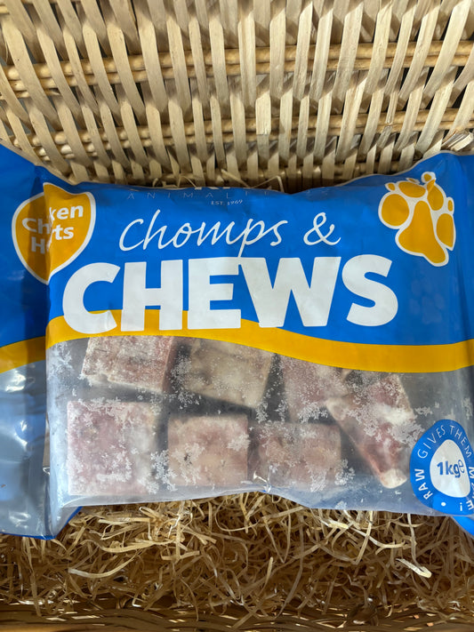 Hearts - Chicken Heart Chunks.  Raw -  Approx 1kg