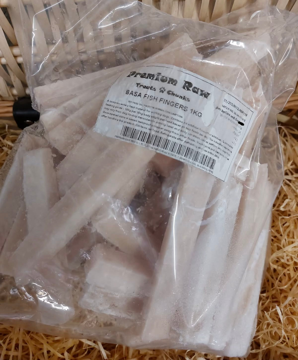 Fish - Basa Fish Fingers.  Approx 1kg.