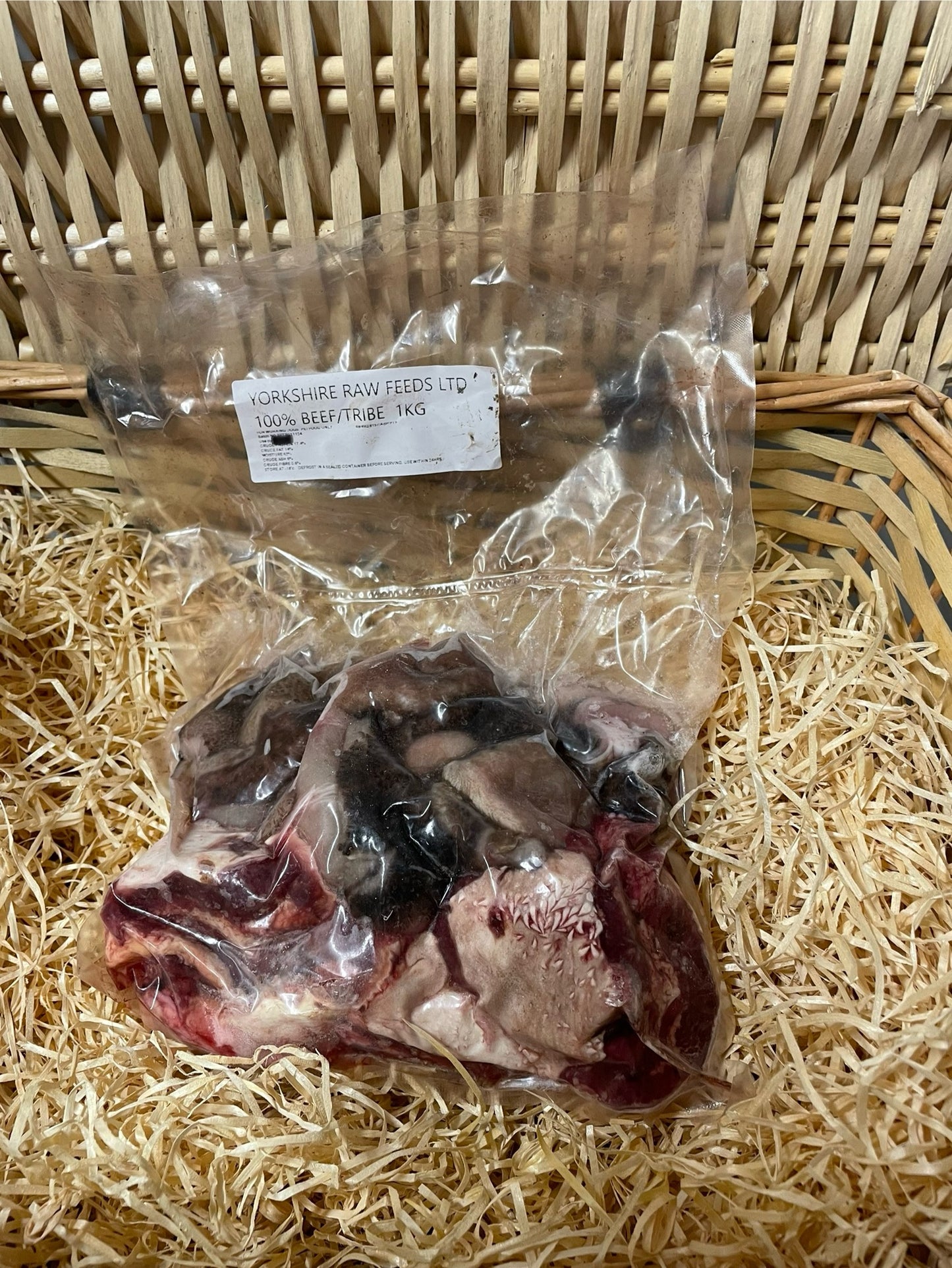 Beef and Tripe Chunks Mixed 1kg