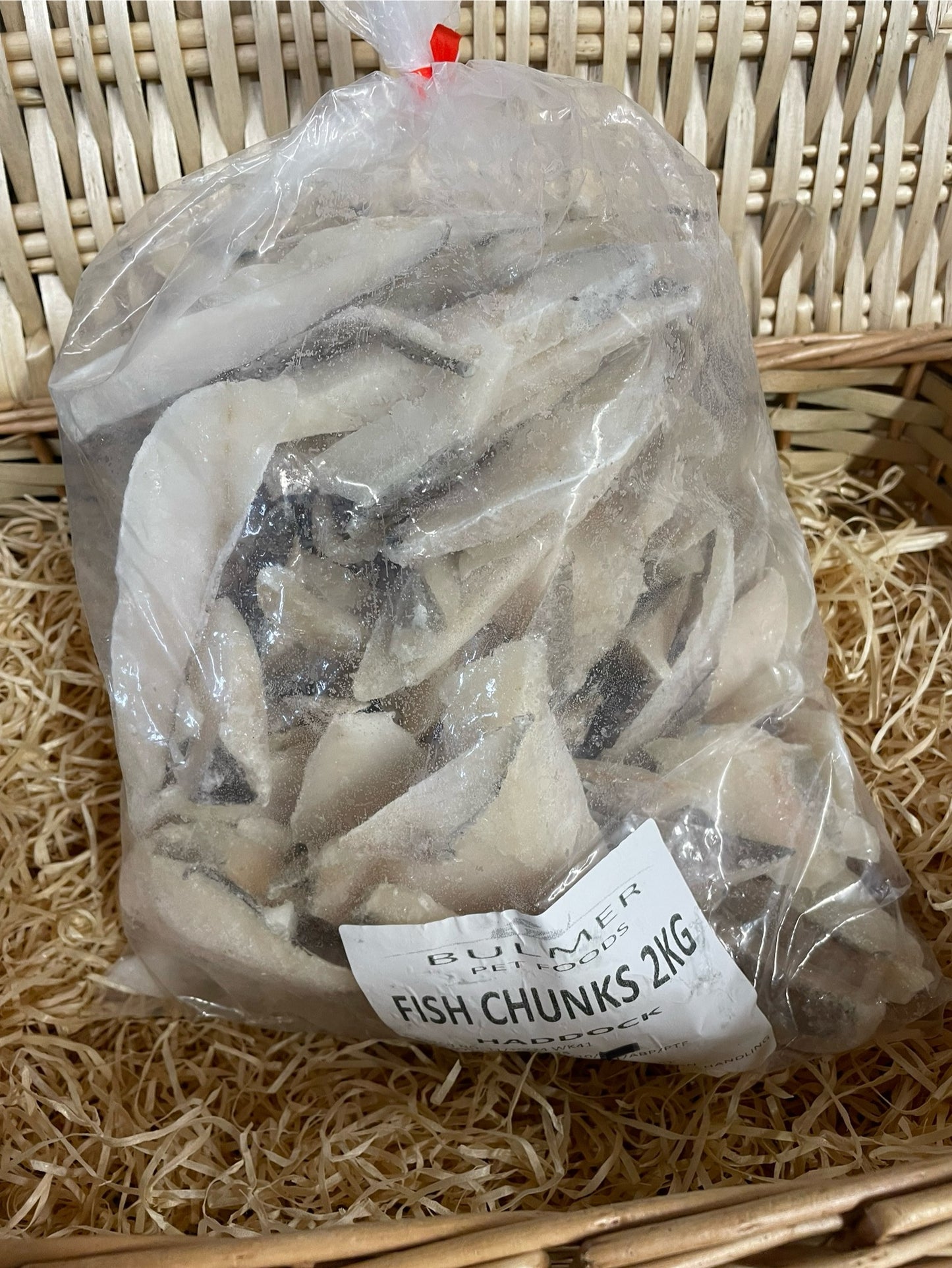 Fish - White Fish Chunks - Raw. Approximately 2KG