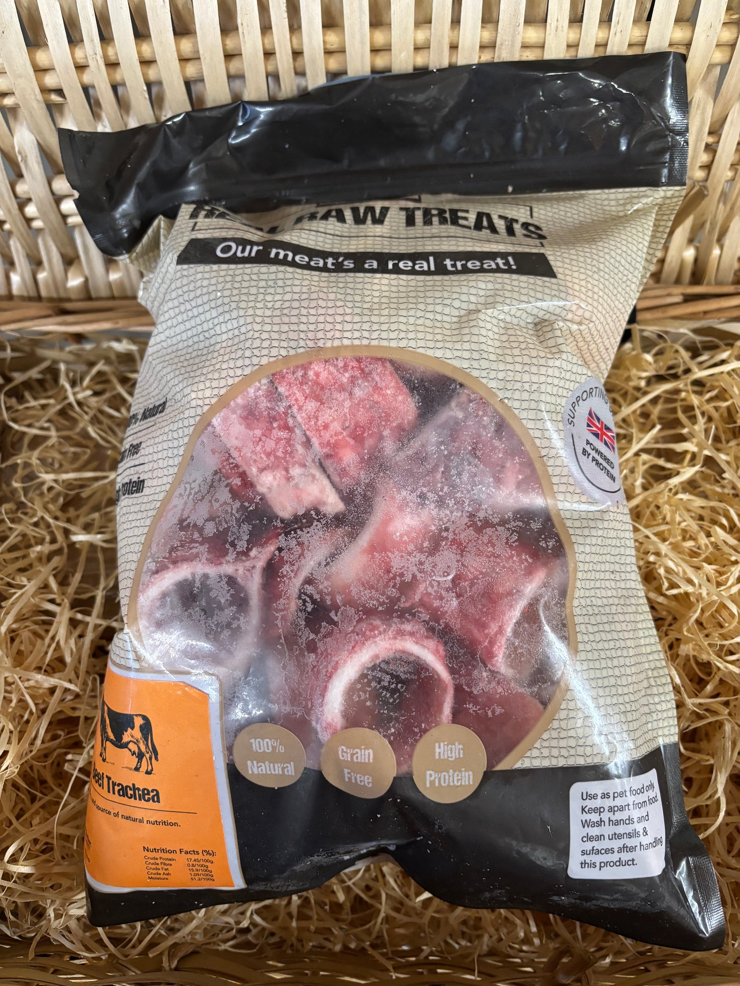 Trachea - Beef.  Raw.