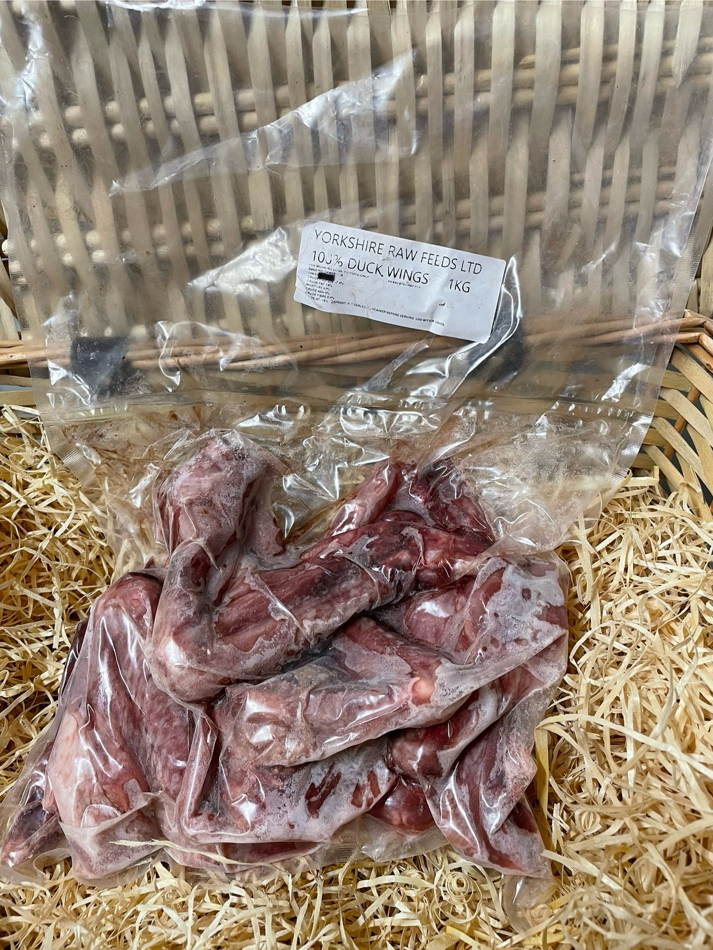 Duck Wings - Raw.  Approximately 1KG