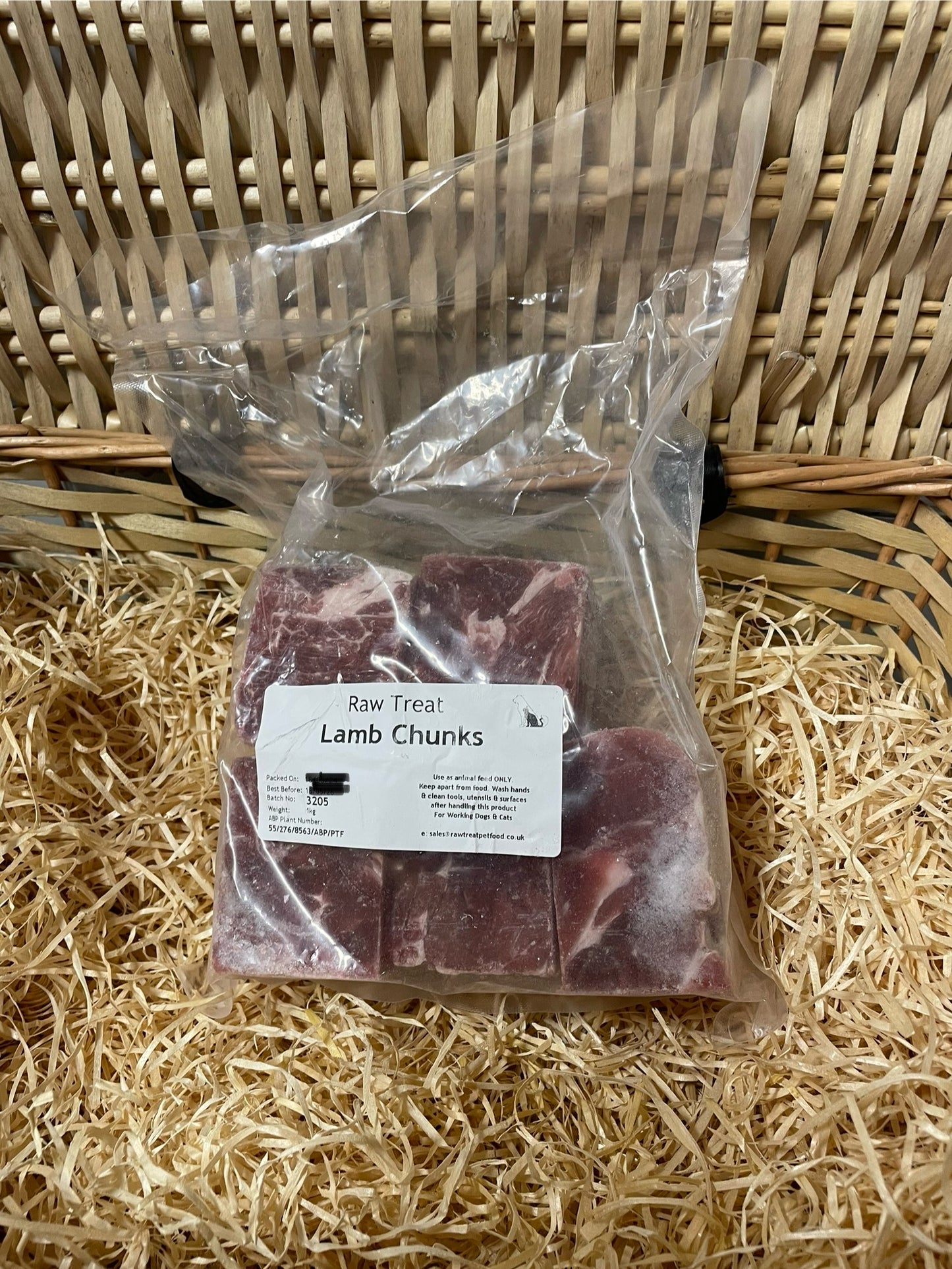 Lamb Chunks with Bone.  Approximately 1KG