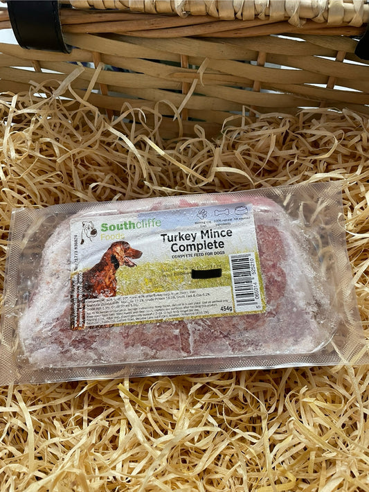 Southcliffe 80/10/10 Turkey Mince.  Single Protein.  80/10/10 Balanced, Raw Dog Food