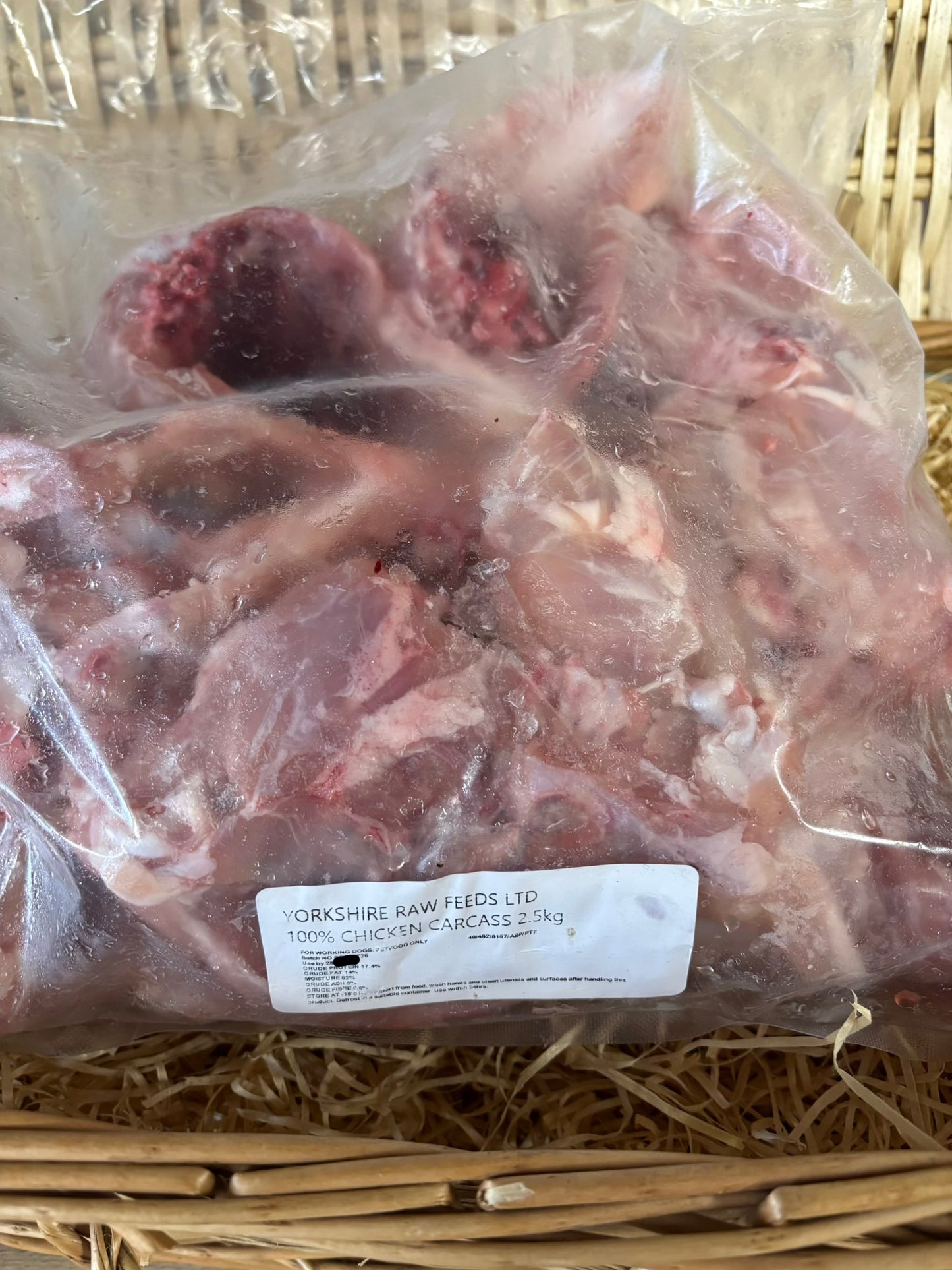 Chicken Carcass, Raw