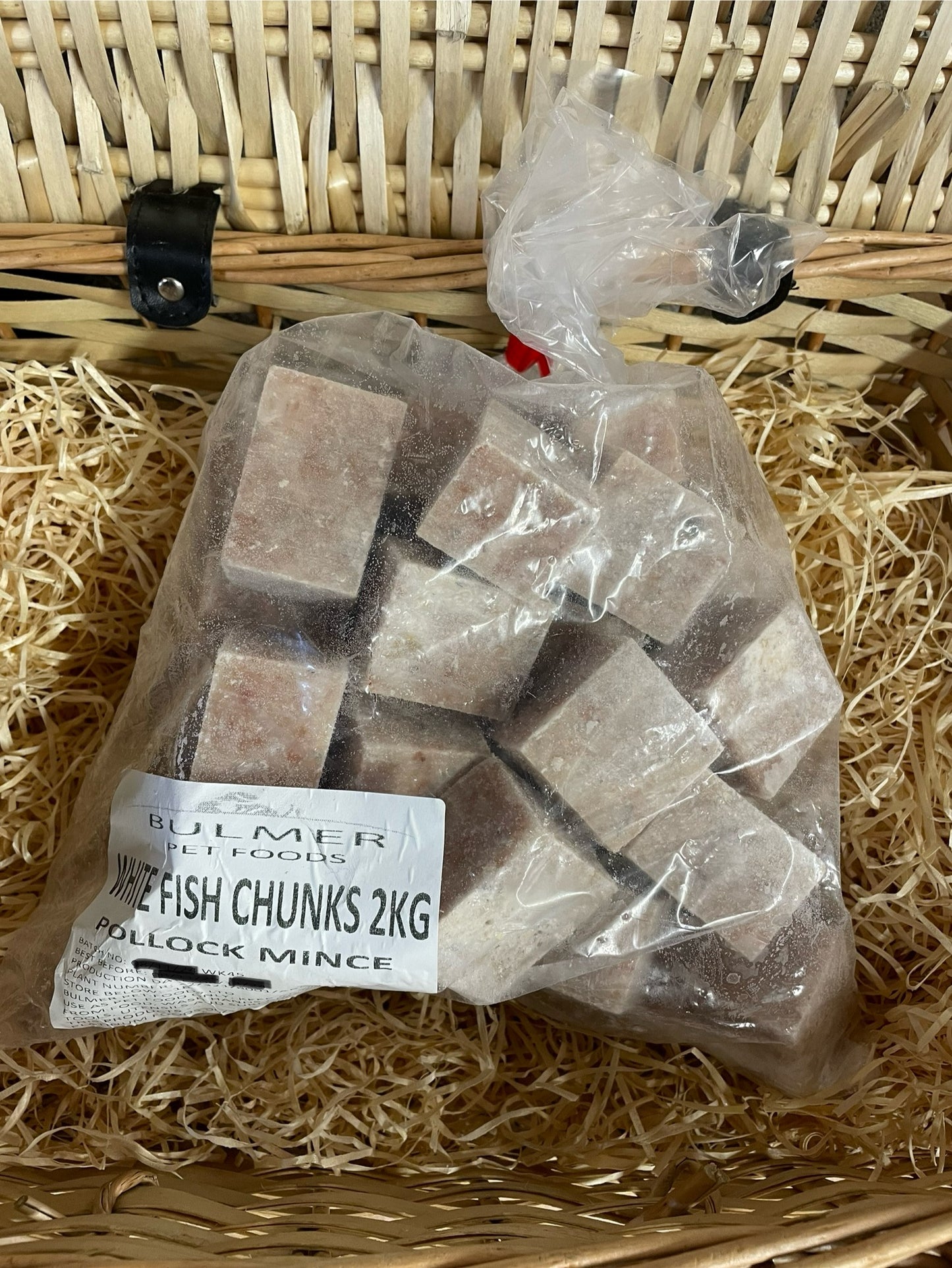 Fish - White Fish Chunks - Raw. Approximately 2KG