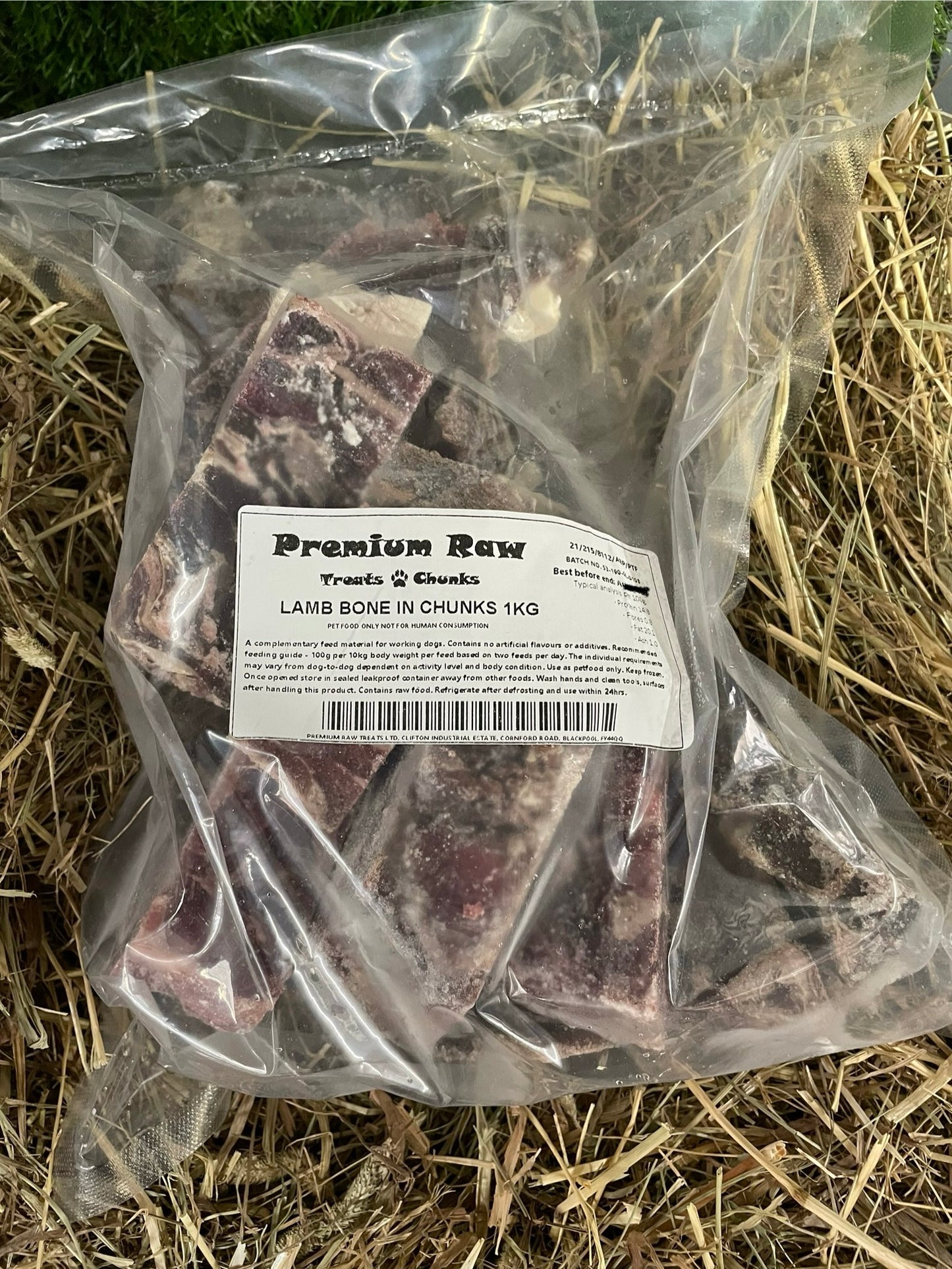 Lamb Chunks with Bone.  Approximately 1KG