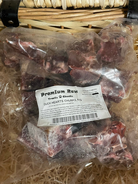 Duck Heart Chunks - approx 1kg