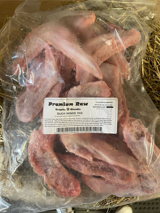 Duck Wings - Raw.  Approximately 1KG
