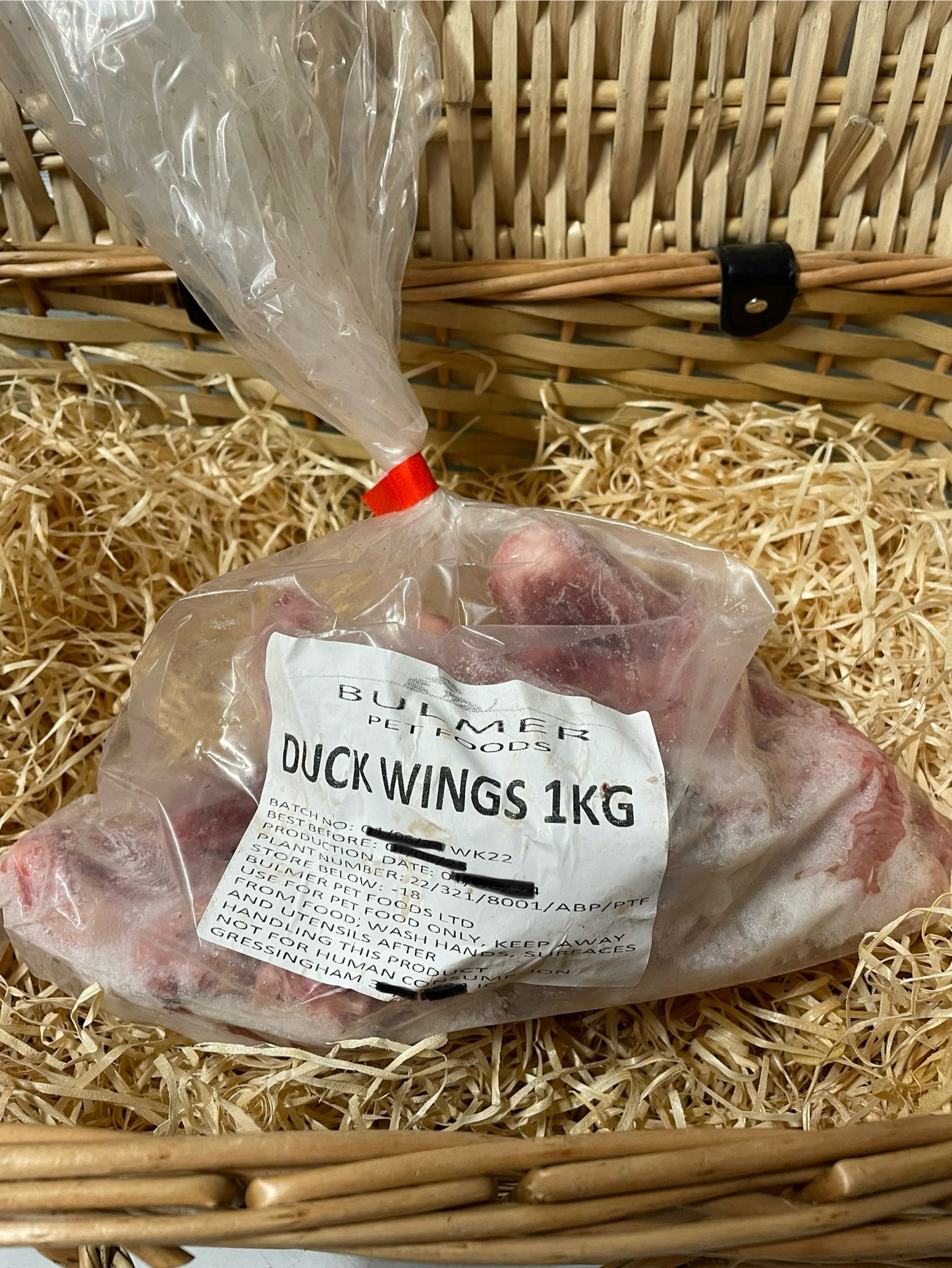 Duck Wings - Raw.  Approximately 1KG