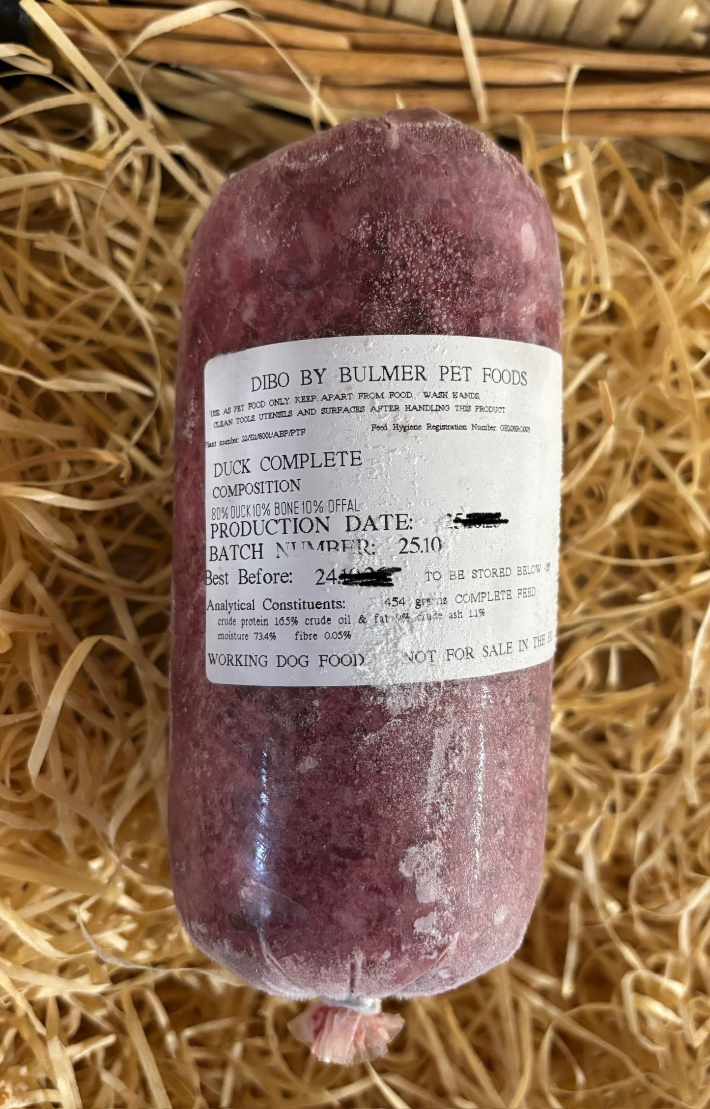 Dibo by Bulmer Duck 80/10/10 Mince.