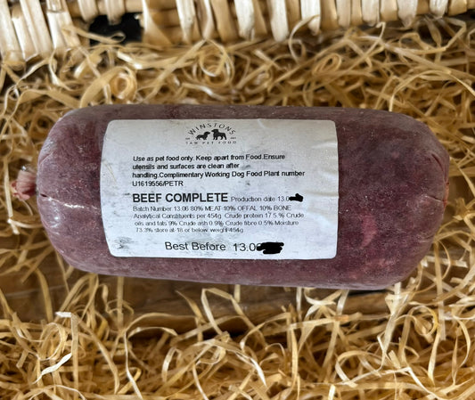 Beef 80/10/10 Mince.  Single Protein.  Winston's Raw Pet Food