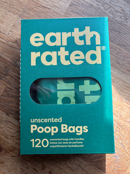 Earth Rated Poop Bags - 120 Pack.   Lavender scented or Unscented.