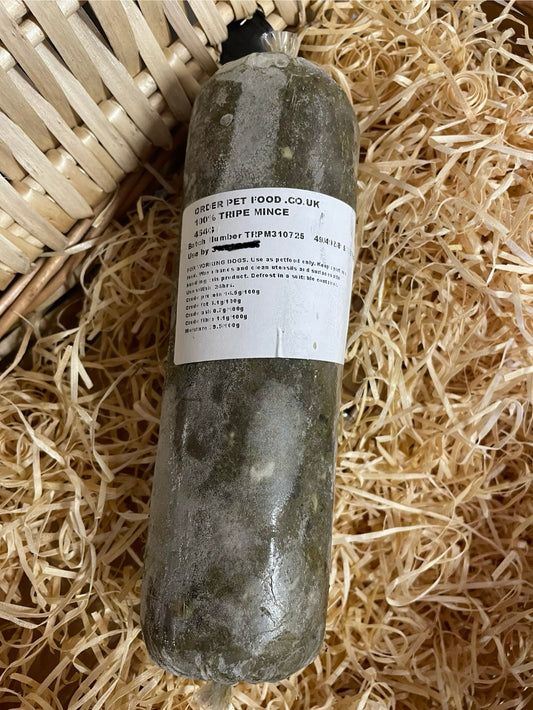 Yorkshire Raw Lamb Tripe Mince.  Single Protein Complimentary Mince.  (JUST TRIPE)