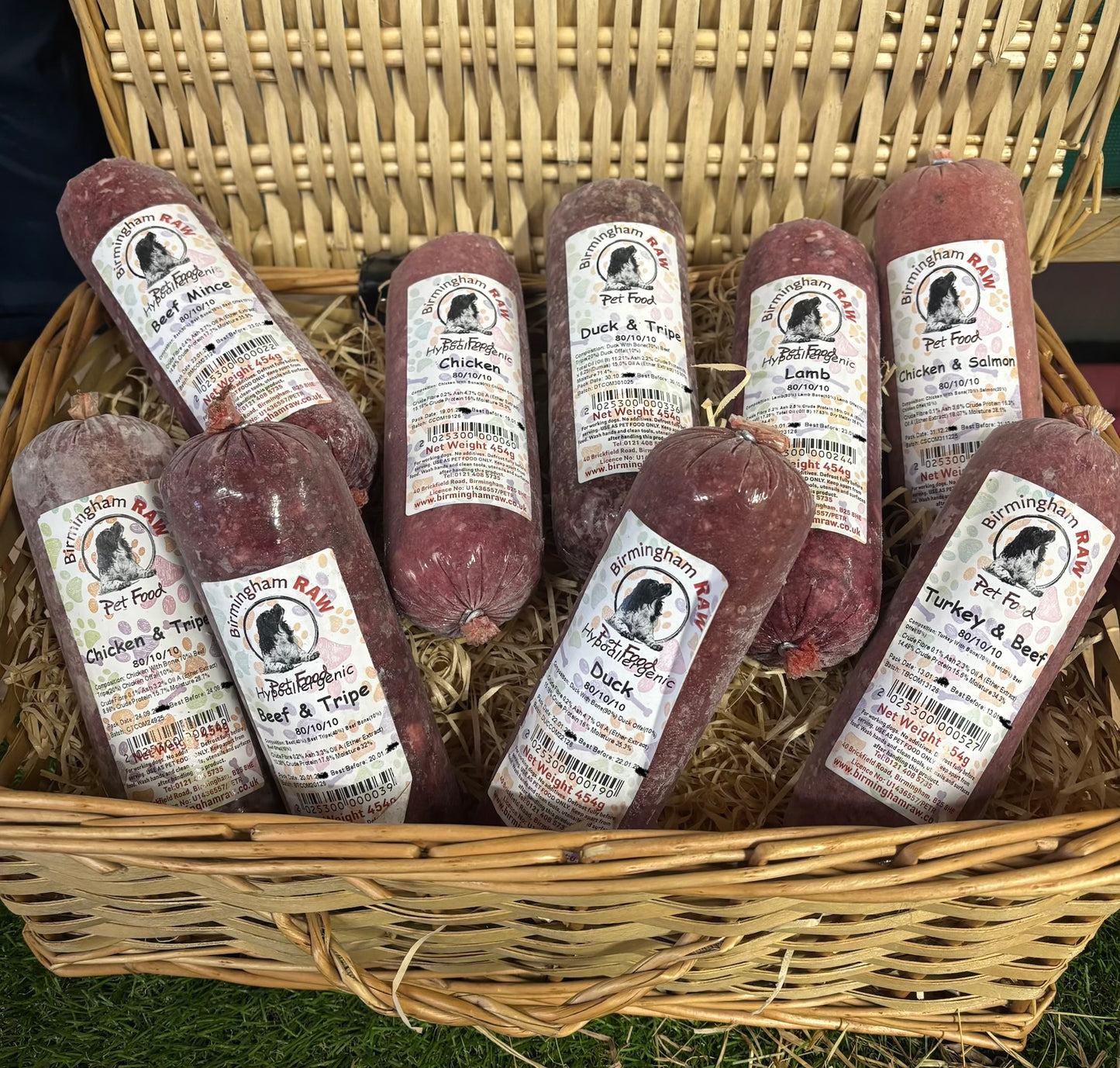 A Mixed Pack of Birmingham Raw 80/10/10 Minces